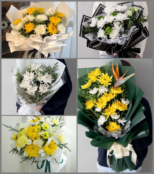 贵州遵义赤水市两河口镇盘龙村白事花束代送